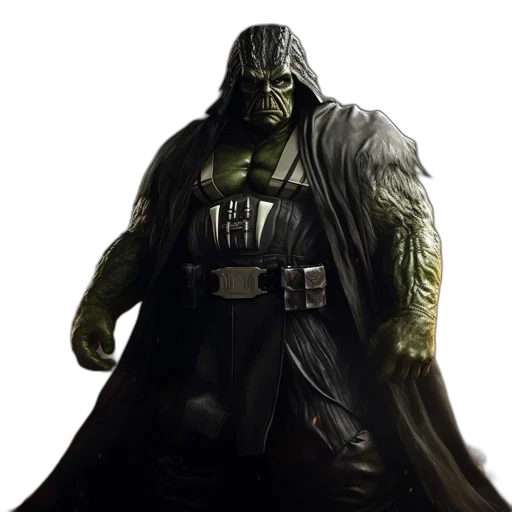 concept art, comic book art, 3d render, towering transparent PNG cut-out