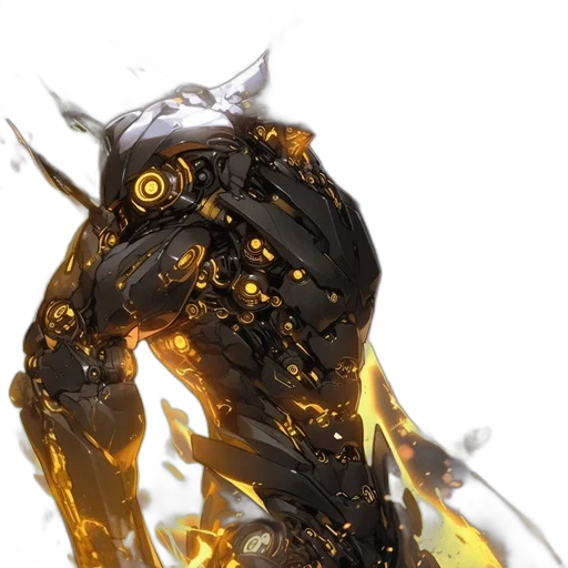 robot, dragon, mask, weapon transparent PNG cut-out