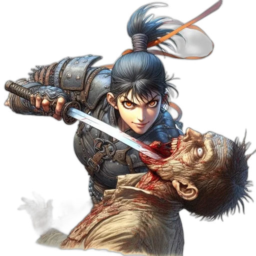 sword, weapon, face, concept art transparent PNG cut-out