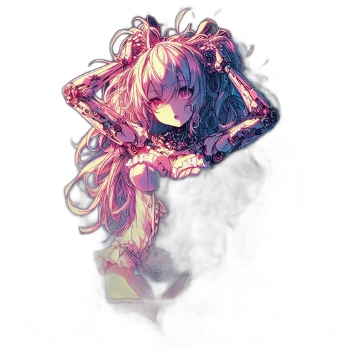 hair, mask, dress, jacket transparent PNG cut-out