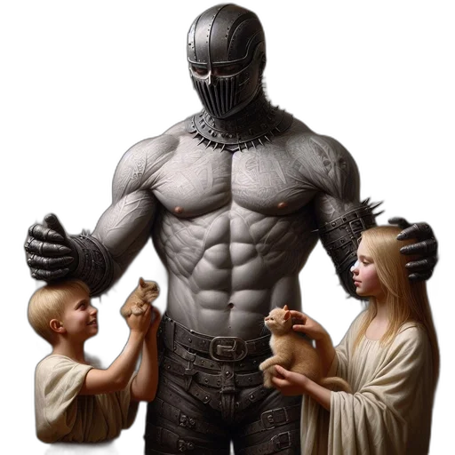 comic book art, concept art, fantasy art, photorealistic transparent PNG cut-out