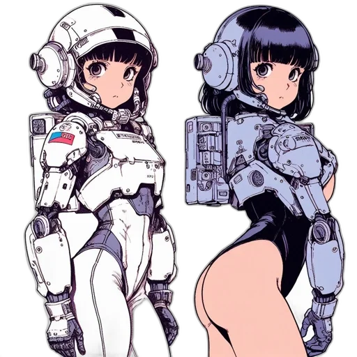robot, dress, weapon, concept art transparent PNG cut-out