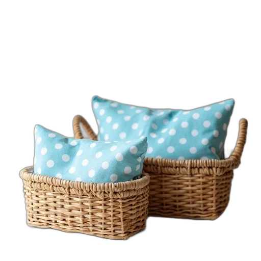 furniture, 3d render, blue, two transparent PNG cut-out
