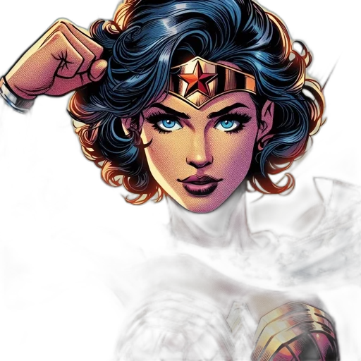 comic book art, concept art, fantasy art, cartoon transparent PNG cut-out