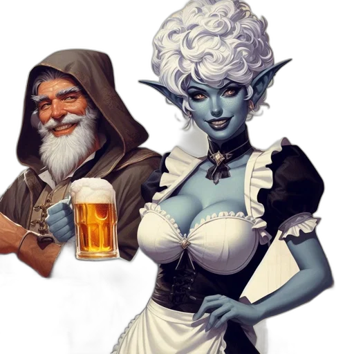 fantasy art, concept art, pixel art, comic book art transparent PNG cut-out