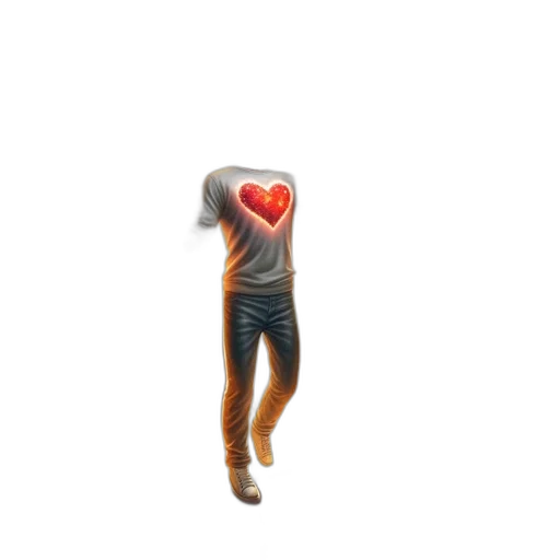 jacket, robot, staff, 3d render transparent PNG cut-out