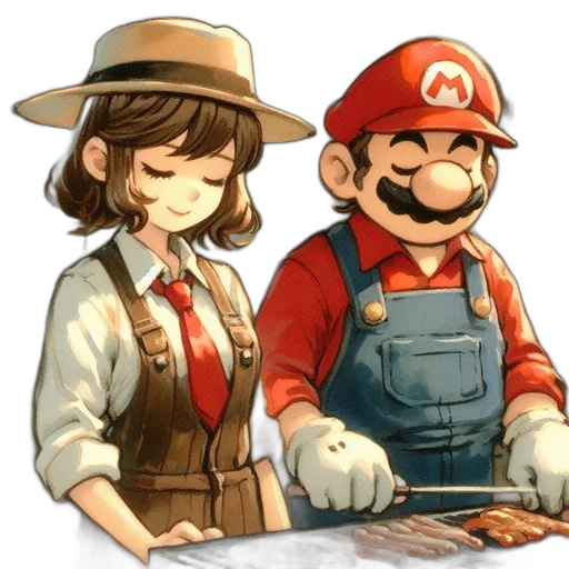 hat, staff, weapon, animal transparent PNG cut-out