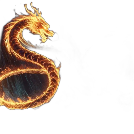 dragon, fantasy art, concept art, photorealistic transparent PNG cut-out