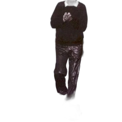 jacket, staff, creature, robot transparent PNG cut-out