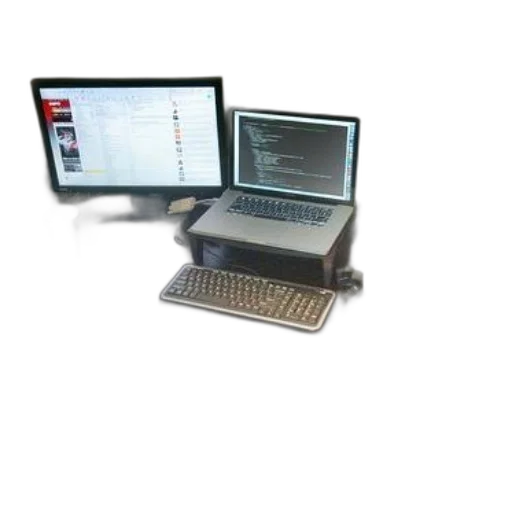 staff, 3d render, workspace, laptop transparent PNG cut-out