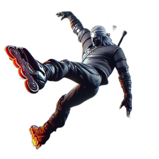 jacket, weapon, shoes, robot transparent PNG cut-out