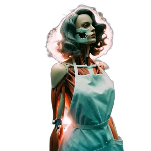 dress, mask, face, robot transparent PNG cut-out