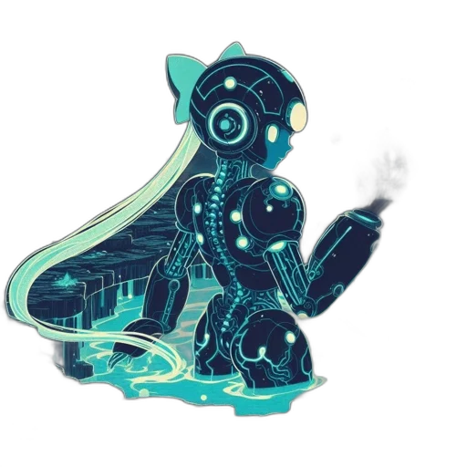robot, creature, mask, concept art transparent PNG cut-out