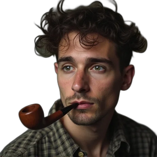 staff, hat, face, hair transparent PNG cut-out