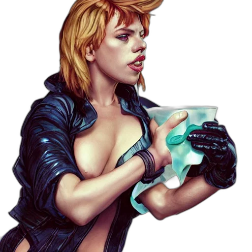 weapon, comic book art, cyberpunk, concept art transparent PNG cut-out
