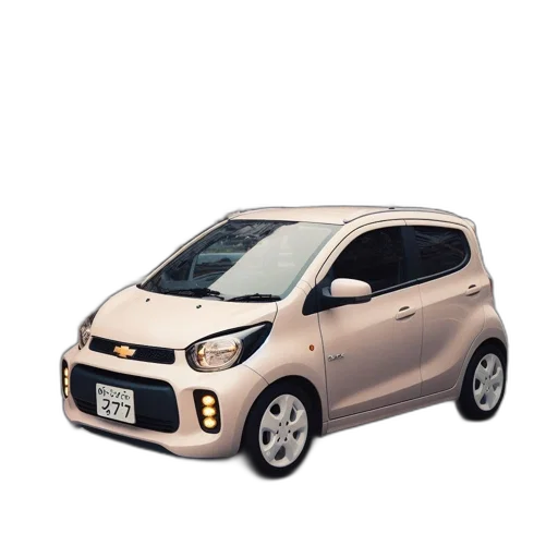 car, 3d render, photorealistic, japanese transparent PNG cut-out