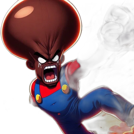 hair, face, creature, concept art transparent PNG cut-out