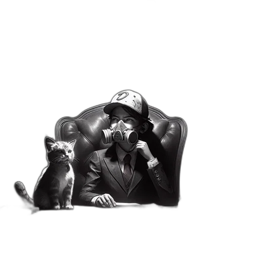 furniture, hat, animal, staff transparent PNG cut-out