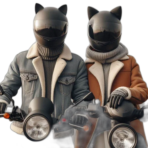 jacket, mask, concept art, 3d render transparent PNG cut-out