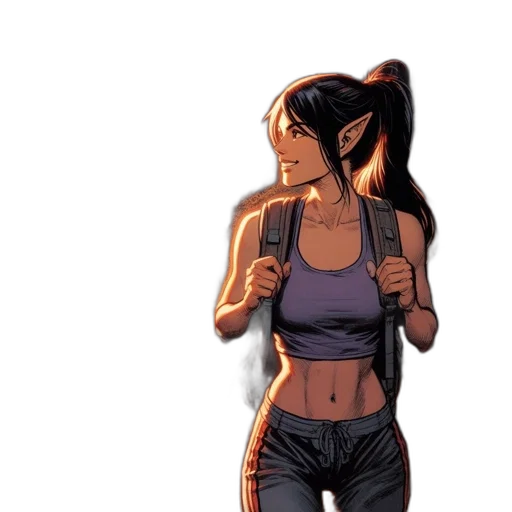 comic book art, concept art, cartoon, pixel art transparent PNG cut-out