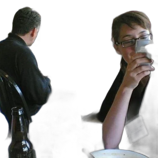 staff, group, people, sitting transparent PNG cut-out