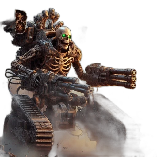 robot, weapon, concept art, fantasy art transparent PNG cut-out