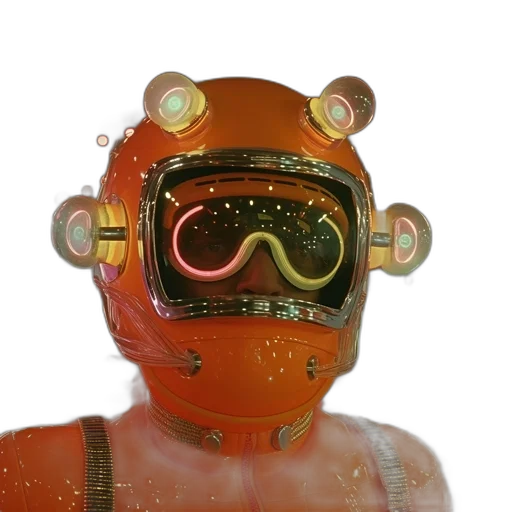 robot, mask, face, creature transparent PNG cut-out
