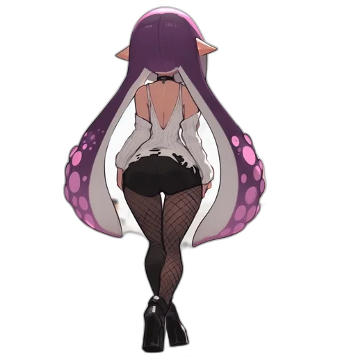 dress, hat, creature, staff transparent PNG cut-out