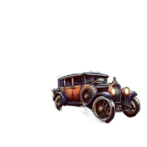car, weapon, crown, concept art transparent PNG cut-out