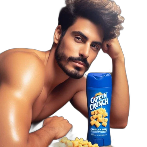 food, creature, hair, photorealistic transparent PNG cut-out
