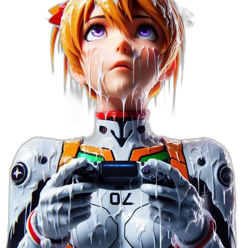 robot, face, weapon, jacket transparent PNG cut-out