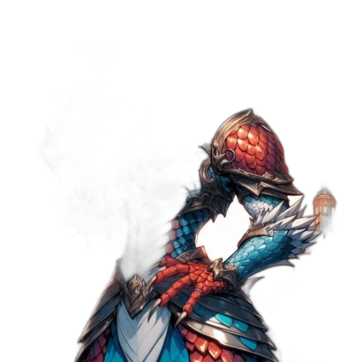 dragon, staff, sword, weapon transparent PNG cut-out
