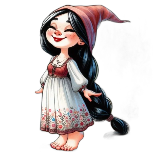 dress, fantasy art, cartoon, concept art transparent PNG cut-out