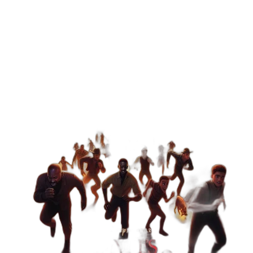 robot, mask, staff, creature transparent PNG cut-out