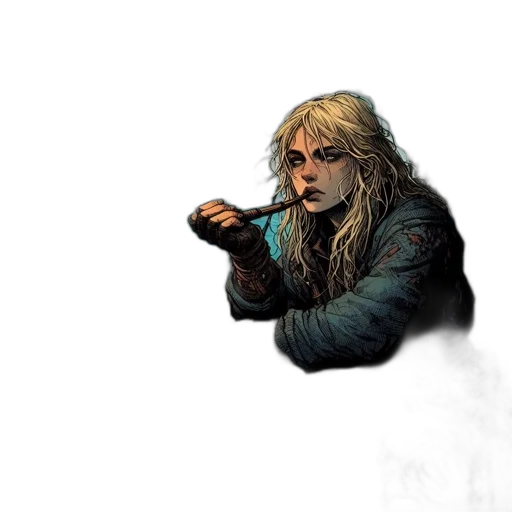 jacket, staff, dragon, weapon transparent PNG cut-out