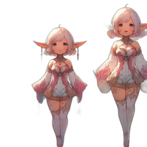concept art, fantasy art, 3d render, pixel art transparent PNG cut-out