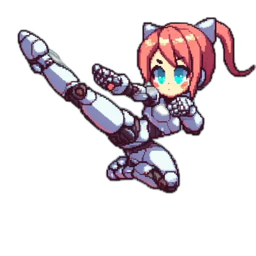 robot, weapon, staff, sword transparent PNG cut-out