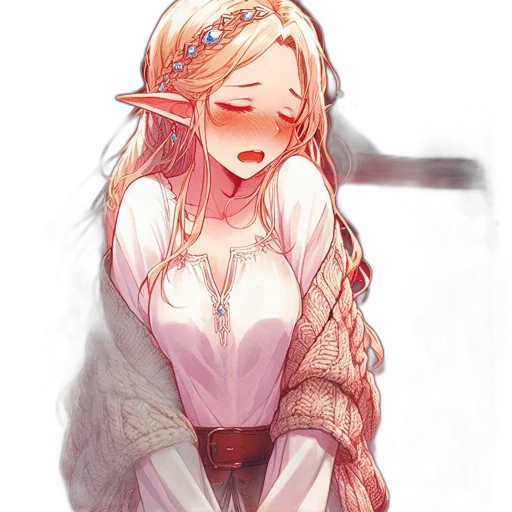 dress, sword, dragon, staff transparent PNG cut-out