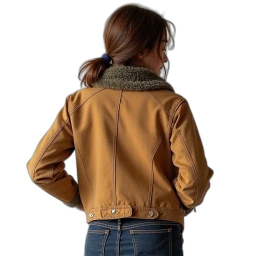 jacket, golden, earth tones, anice transparent PNG cut-out