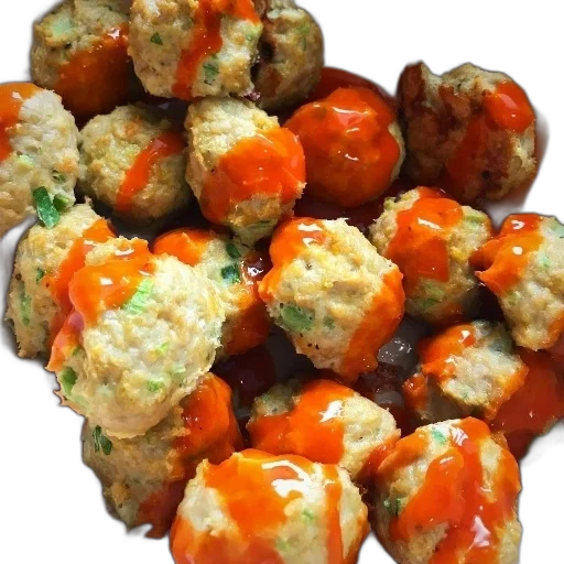 food, 3d render, bowl, meatballs transparent PNG cut-out