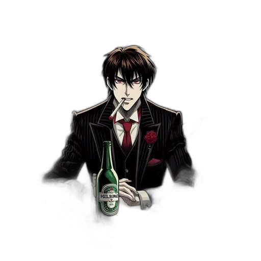 bottle, jacket, concept art, pixel art transparent PNG cut-out