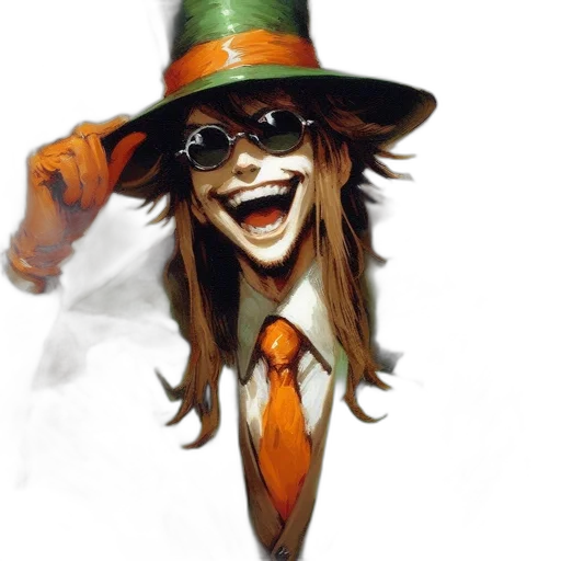 hat, staff, mask, face transparent PNG cut-out