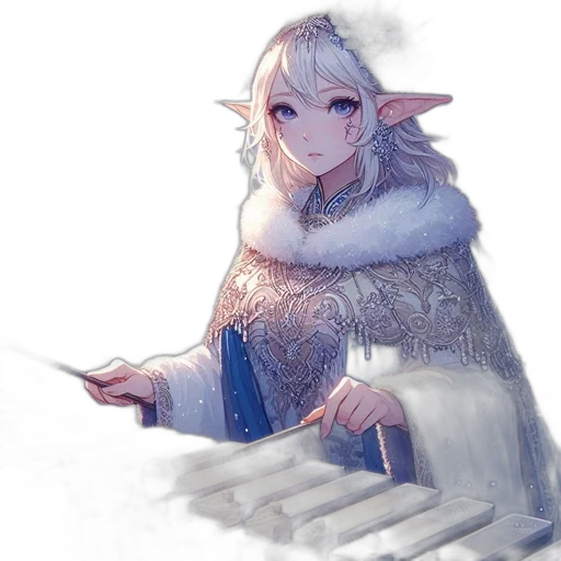 dress, dragon, staff, sword transparent PNG cut-out