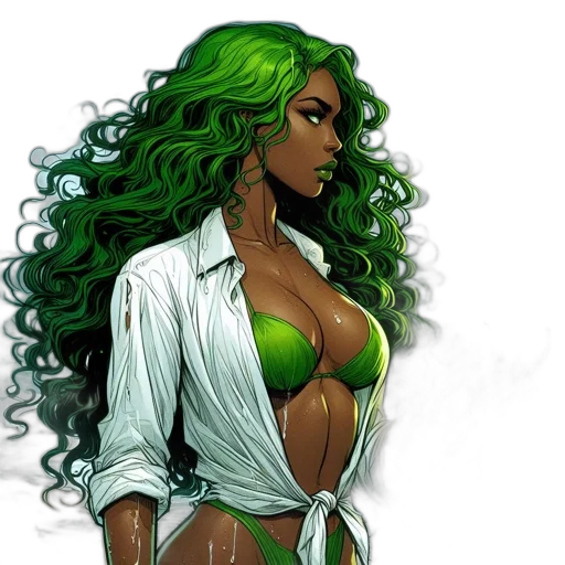 comic book art, concept art, fantasy art, cartoon transparent PNG cut-out