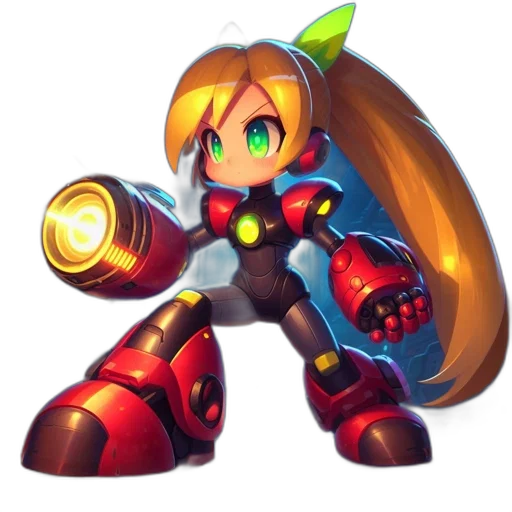 robot, weapon, staff, concept art transparent PNG cut-out