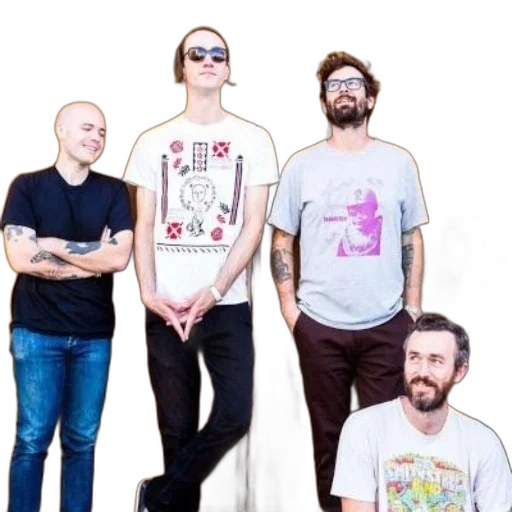 staff, group, five, men transparent PNG cut-out