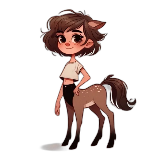 creature, animal, staff, hair transparent PNG cut-out