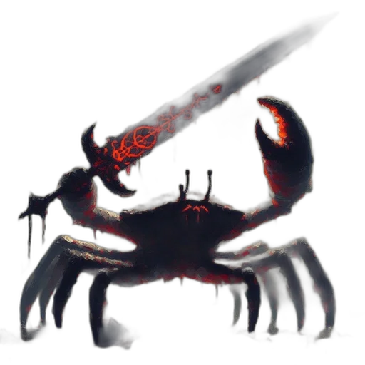 weapon, creature, sword, staff transparent PNG cut-out