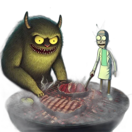 food, creature, robot, staff transparent PNG cut-out