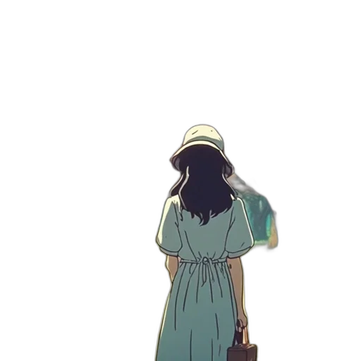 dress, hat, staff, mask transparent PNG cut-out